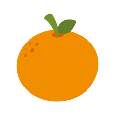 orange cartoon icon.