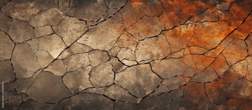 Poster Design and presentation background with an old surface texture containing cracks Suitable as a copy space image