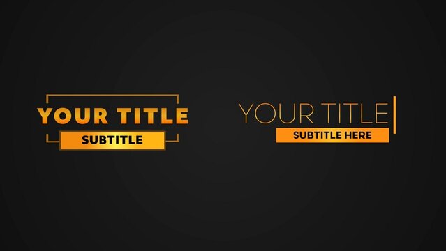 Luxury Gold Modern Lower Thirds Bundle