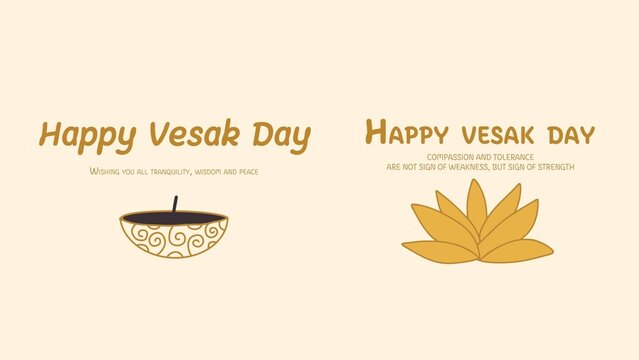 Vesak Day Buddha Wisdom and Peace Celebration Title Pack