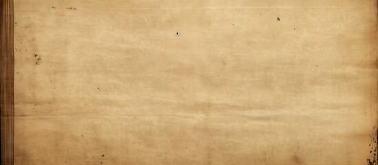 The old paper texture features a rough faded surface with a brown book cover It offers a perfect blank retro page with an empty place for text making it ideal for background and vintage style design