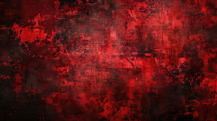 Black wall adorned with a red grunge texture