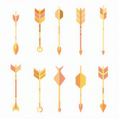 There are many different types of arrows in this set