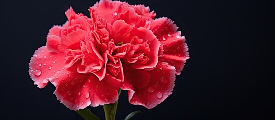 Obraz premium A copy space image featuring a beautiful carnation gift captures the essence of Mother s Day