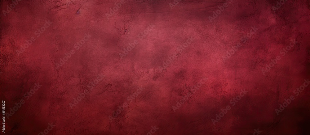Poster A vintage abstract background in a deep red burgundy hue with an empty surface for copy space image and wallpaper design