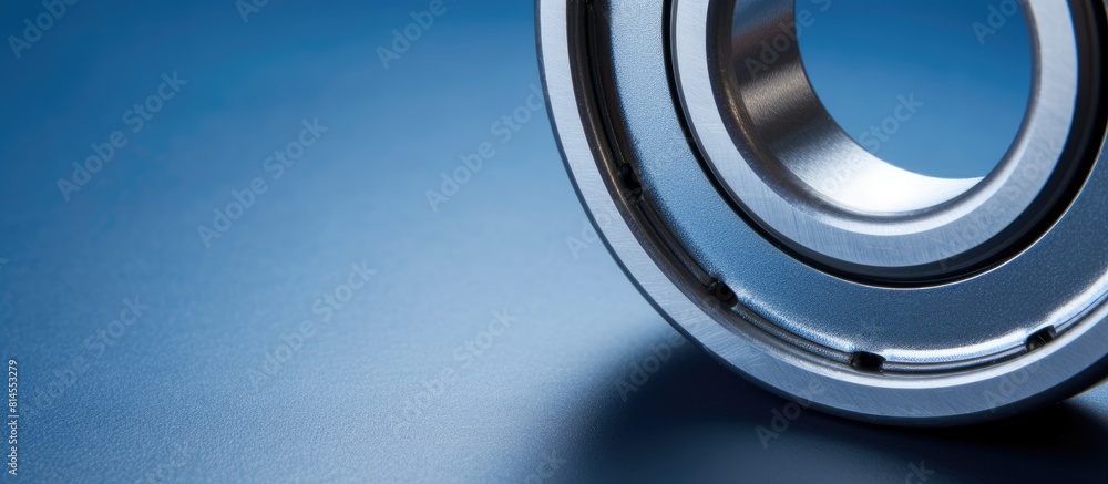 Aufkleber an isolated spanner with a blue background perfect for use as a copy space image