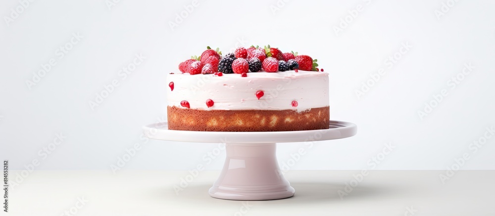 Aufkleber A cake stand is pictured alone on a white background with empty space available for additional text or images