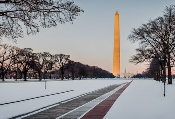 A view of the Washington Monument