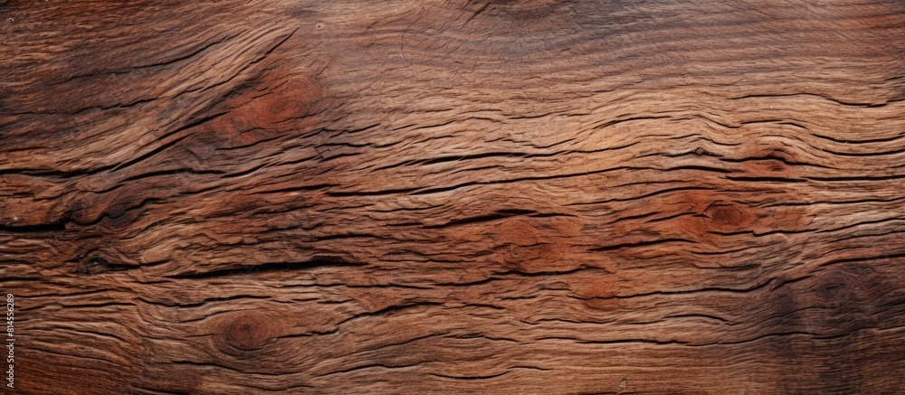 Poster Closeup view of the textured wooden surface as a background image with plenty of copy space