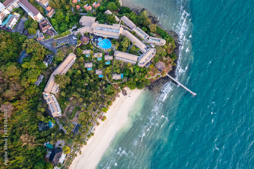 Canvas Prints Aerial view of Panwa beach in Phuket, Thailand