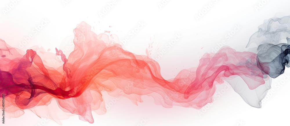 Poster A white paper with ink stains creating a captivating copy space image