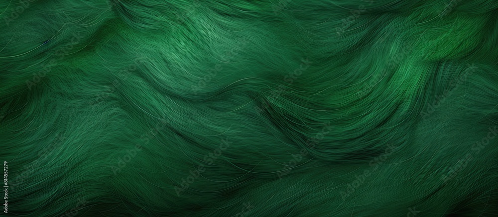 Poster A copy space image featuring a textured background with green fibers
