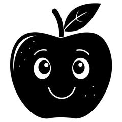 apple cartoon character vector