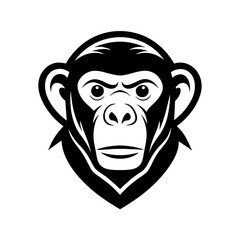 chimpanzee silhouette