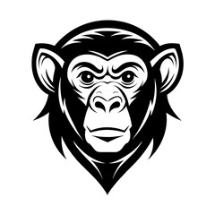 chimpanzee head mascot