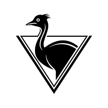 recommend clip art: illustration of a cassowary bird