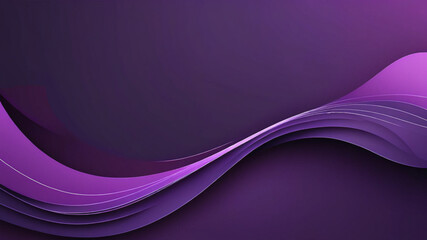 Banner wave design abstract purple background with line and shapes. Colorful purple color...