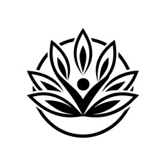 illustration of a wellness logo