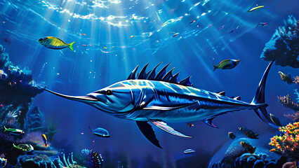 Deep Sea Allure - Blue Marlin Adventure, The Ultimate Game Fish