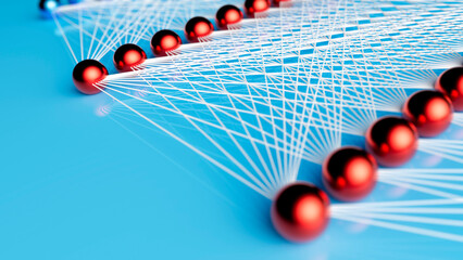 AI neural network layers, conceptual illustration