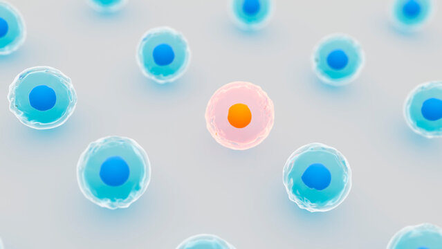 Cancer cell identification, conceptual illustration