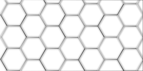 White Hexagonal Background. Luxury White Pattern. Vector Illustration. hexagon abstract background. Surface polygon pattern with glowing hexagon paper texture and futuristic business.	
