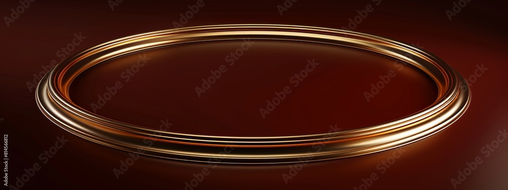 Poster An oval shape framing a blank space in the center of the page. for symbol or text.