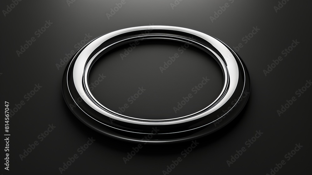 Aufkleber an oval shape framing a blank space in the center of the page. for symbol or text.