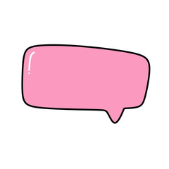 Pink Speech bubble.