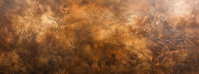 Closeup of a brushed bronze texture with a pitted, textured surface. The texture has a rich, earthy quality that brings to mind natural elements, while the bronze color adds a touch of luxury.