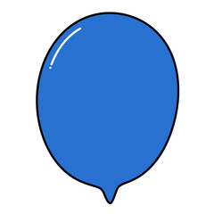 Blue Speech bubble.