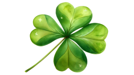 Four-Leaf Clover: Found in Irish folklore, the four-leaf clover is believed to bring good luck and fortune to those who find it, with each leaf representing faith, hope, love, and luck.