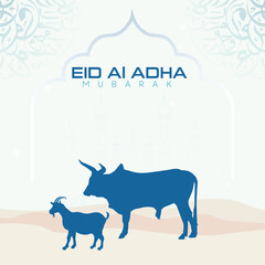 Eid Al Adha Mubarak post design.