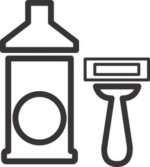 shaving kit icon 