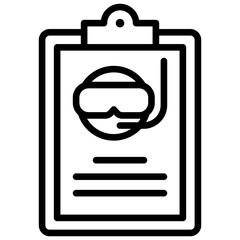 Dive Plan Outline Icon