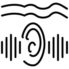 Ear Equalization Outline Icon