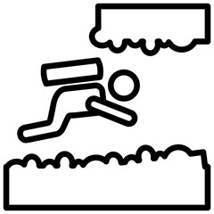 Cave Diving Outline Icon