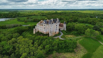 drone photo Bouchet castle France Europe