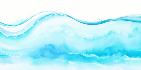 Obraz premium abstract soft blue and white abstract water color ocean wave texture background. Banner Graphic Resource as background for ocean wave and water wave abstract graphics 