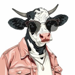 Cow hipster