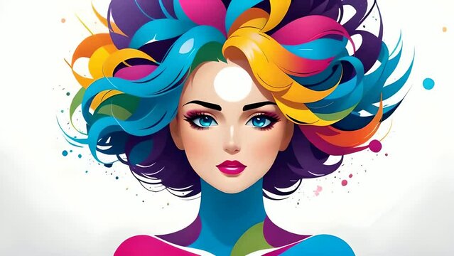 mental health stress free art and creativity vector illustration