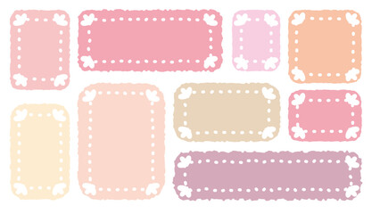 Collection of wedding theme speech bubbles.Romantic memo labels.Hand drawn doodle lettering quote frame with tulip pattern. Set of sticker for the wedding invitation. marry me  labels, Love gift tags.