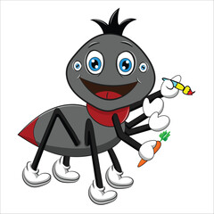 spider cartoon illustration