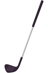 Golf stick flat icon isolated on white background.