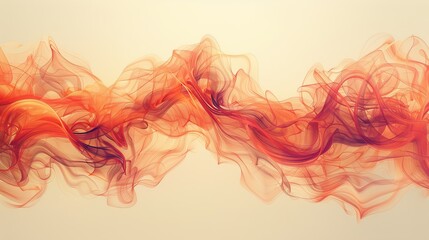 orange abstract background organic wave-like shapes.