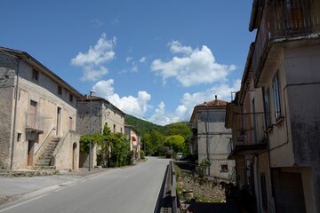 ITALIA : PAESAGGIO URBANO DI MONTESANO SULLA MARCELLANA,10 MAGGIO 2024.