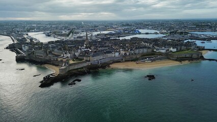 drone photo Saint-Malo France Europe