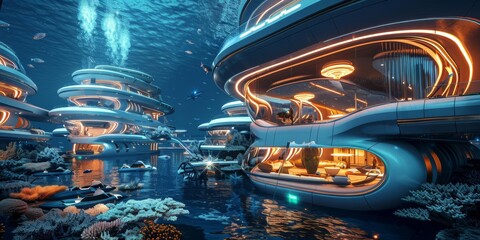Underwater living complex