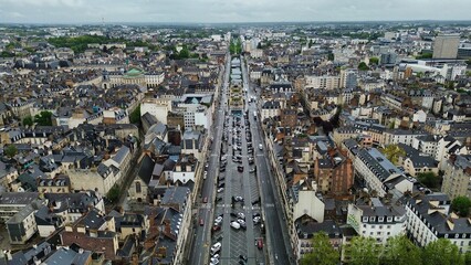 drone photo Rennes France Europe