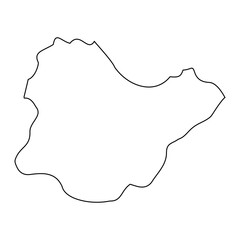 Obraz premium Zabbar District map, administrative division of Malta. Vector illustration.